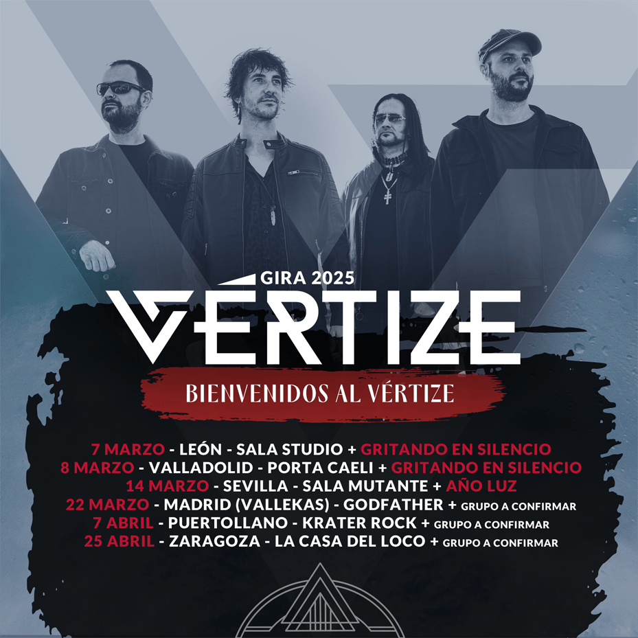 Agenda conciertos Vértize 2025. Contratar grupo Vértize. Grupos Emergentes Madrid.